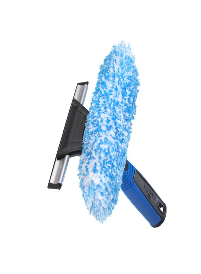 Unger Professional Connect and Clean 2-in-1 Squeegee and Scrubber, 6” Window Cleaning Tool, Commercial and Residential Use, Washer Cleaner Supplies to Remove Excess Water and Dry - Image 1